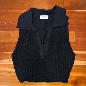 EUC Aritzia Babaton Sculpt Knit Polo Top